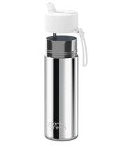 Load image into Gallery viewer, Frank Green Ceramic 20oz Straw Bottle - Limited Edition Silver with Flip Straw Lid Cloud