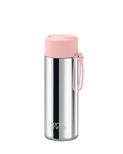 Load image into Gallery viewer, Frank Green Ceramic 20oz Straw Bottle - Limited Edition Silver with Flip Straw Lid Blushed