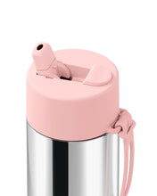 Load image into Gallery viewer, Frank Green Ceramic 20oz Straw Bottle - Limited Edition Silver with Flip Straw Lid Blushed