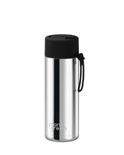 Load image into Gallery viewer, Frank Green Ceramic 20oz Straw Bottle - Limited Edition Silver with Flip Straw Lid Midnight