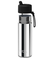 Load image into Gallery viewer, Frank Green Ceramic 20oz Straw Bottle - Limited Edition Silver with Flip Straw Lid Midnight