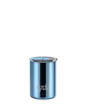 Load image into Gallery viewer, Frank Green Ceramic Coffee Cup Hinged Screw Lid 12oz/355ml - Chrome Sky Blue