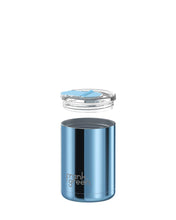 Load image into Gallery viewer, Frank Green Ceramic Coffee Cup Hinged Screw Lid 12oz/355ml - Chrome Sky Blue