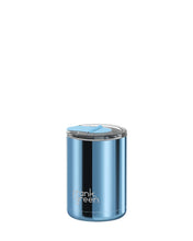 Load image into Gallery viewer, Frank Green Ceramic Coffee Cup Hinged Screw Lid 12oz/355ml - Chrome Sky Blue