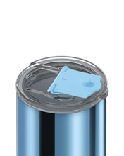 Load image into Gallery viewer, Frank Green Ceramic Coffee Cup Hinged Screw Lid 12oz/355ml - Chrome Sky Blue