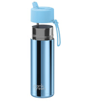 Load image into Gallery viewer, Frank Green Ceramic 20oz Straw Bottle with Flip Straw Lid - Chrome Sky Blue
