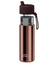Load image into Gallery viewer, Frank Green Ceramic 20oz Straw Bottle with Flip Straw Lid - Chrome Chocolate