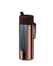 Load image into Gallery viewer, Frank Green Ceramic 20oz Straw Bottle with Flip Straw Lid - Chrome Chocolate