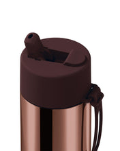 Load image into Gallery viewer, Frank Green Ceramic 20oz Straw Bottle with Flip Straw Lid - Chrome Chocolate