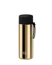 Load image into Gallery viewer, Frank Green Ceramic 20oz Straw Bottle - Limited Edition Gold with Flip Straw Lid Midnight