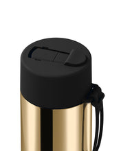 Load image into Gallery viewer, Frank Green Ceramic 20oz Straw Bottle - Limited Edition Gold with Flip Straw Lid Midnight