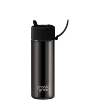 Load image into Gallery viewer, Frank Green Ceramic 20oz Straw Bottle with Flip Straw Lid - Shadow Chrome
