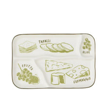 Load image into Gallery viewer, Coast to Coast Deli Divided Platter 24x16cm - Green