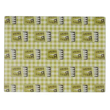 Load image into Gallery viewer, Coast to Coast Sardine Glass Serving Board 40x30cm - Set of 2 Green