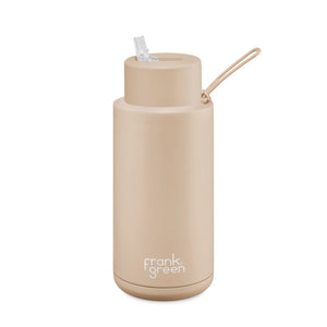 Frank Green Ceramic 34oz Straw Bottle - Soft Stone - ZOES Kitchen