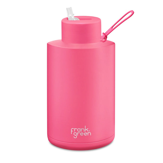 Frank Green Ceramic 68oz Straw Bottle - Neon Pink - ZOES Kitchen