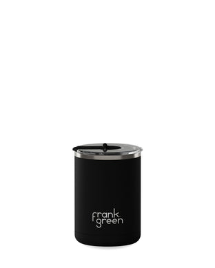Frank Green Ceramic Coffee Cup Hinged Lid 12oz/355ml - Midnight