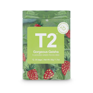 T2 Tea Bag Icon Tin 25 Pack - Gorgeous Geisha - ZOES Kitchen