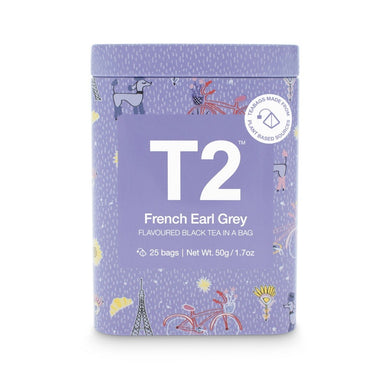 T2 Tea Bag Icon Tin 25 Pack - French Earl Grey - ZOES Kitchen