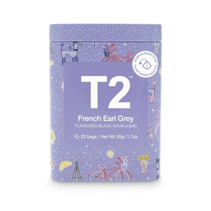 T2 Tea Bag Icon Tin 25 Pack - French Earl Grey - ZOES Kitchen