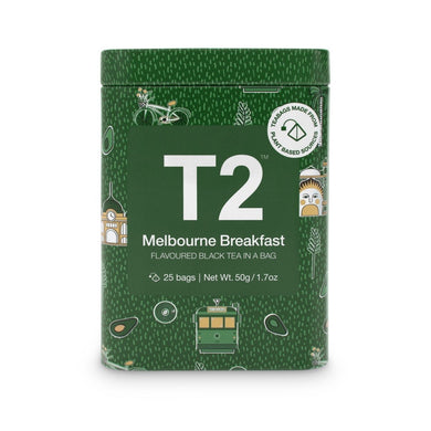 T2 Tea Bag Icon Tin 25 Pack - Melbourne Breakfast - ZOES Kitchen