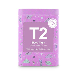 T2 Tea Bag Icon Tin 25 Pack - Sleep Tight - ZOES Kitchen