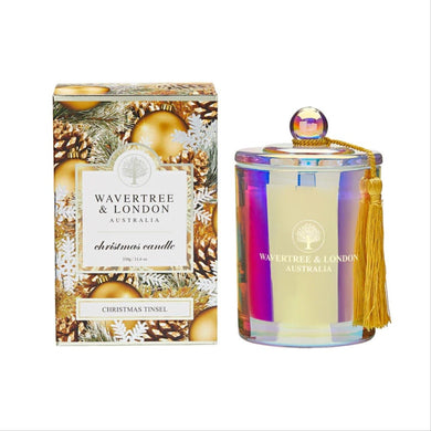 Wavertree & London Candle 330g - Christmas Tinsel - ZOES Kitchen