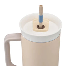 Load image into Gallery viewer, Owala Tumbler Stainless Steel Insulated 1.185l/40oz - Dune Drifter (White/Tan) - ZOES Kitchen &amp; Living