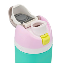 Load image into Gallery viewer, Owala Kids FreeSip Stainless Steel Insulated 475ml - Make Waves! (Pink/Green)