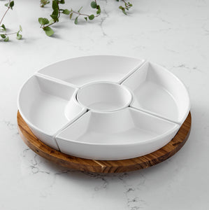 Essential Spinning Server in White by Ladelle