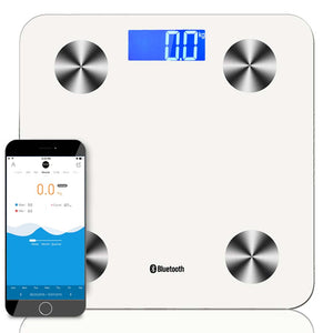 SOGA Wireless Bluetooth Digital Body Fat Scale Bathroom Health Analyser Weight White - ZOES Kitchen