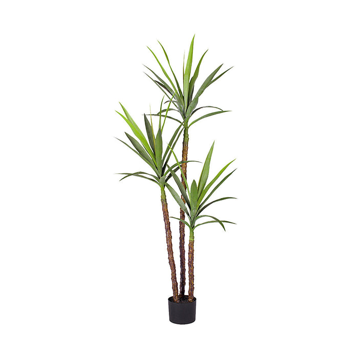 SOGA 150cm Artificial Natural Green Dracaena Yucca Tree Fake Tropical Indoor Plant Home Office Decor - ZOES Kitchen