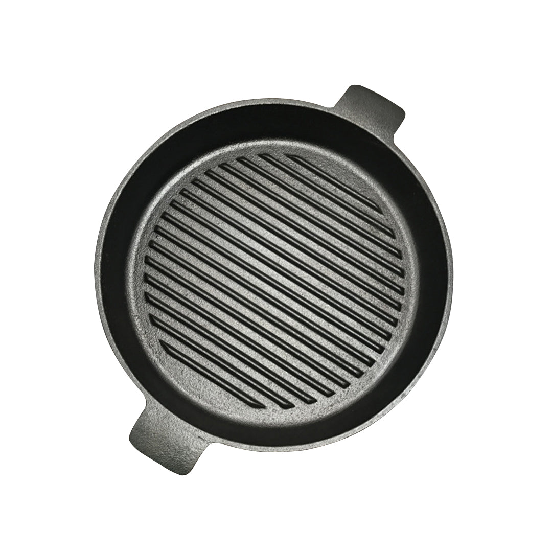 Cast iron deals ribbed skillet