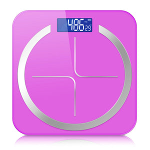 SOGA 180kg Glass LCD Digital Fitness Weight Bathroom Body Electronic Scales Pink - ZOES Kitchen