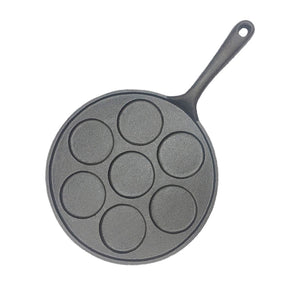 SOGA 23cm Cast Iron Takoyaki Fry Pan Octopus Balls Maker 7 Hole Cavities Grill Mold - ZOES Kitchen