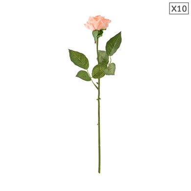 SOGA 10pcs Artificial Silk Flower Fake Rose Bouquet Table Decor Champion - ZOES Kitchen