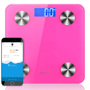 SOGA Wireless Bluetooth Digital Body Fat Scale Bathroom Health Analyser Weight Pink - ZOES Kitchen