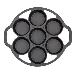 SOGA 32cm Cast Iron Takoyaki Fry Pan Octopus Balls Maker 7 Hole Cavities Grill Mold - ZOES Kitchen