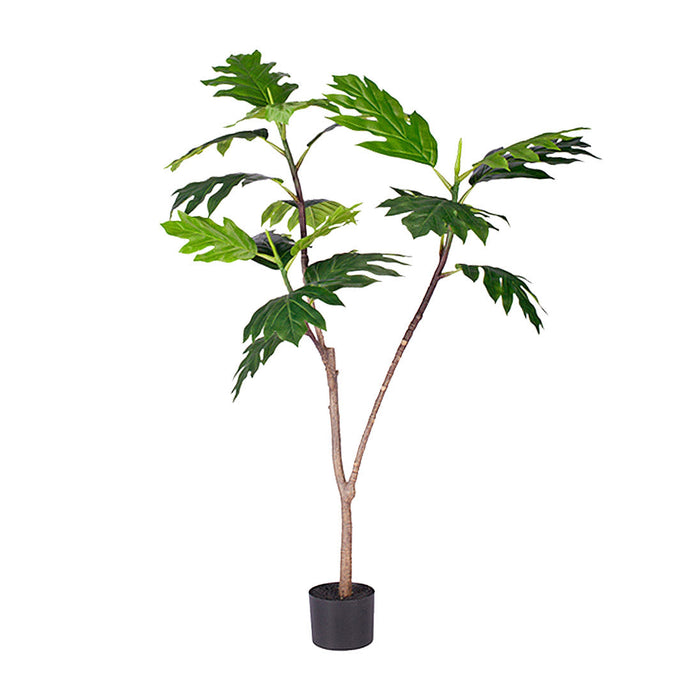 SOGA 120cm Artificial Natural Green Split-Leaf Philodendron Tree Fake Tropical Indoor Plant Home Office Decor - ZOES Kitchen