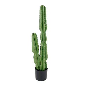 SOGA 95cm Green Artificial Indoor Cactus Tree Fake Plant Simulation Decorative 2 Heads - ZOES Kitchen