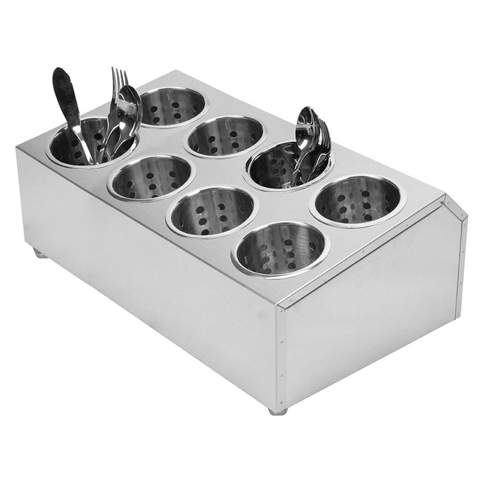 SOGA 18/10 Stainless Steel Commercial Conical Utensils Cutlery Holder with 8 Holes - ZOES Kitchen