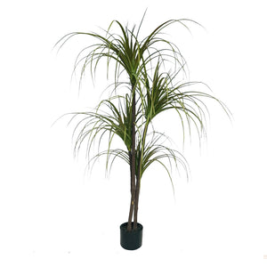 SOGA 150cm Green Artificial Indoor Dragon Blood Tree Fake Plant Simulation Decorative - ZOES Kitchen