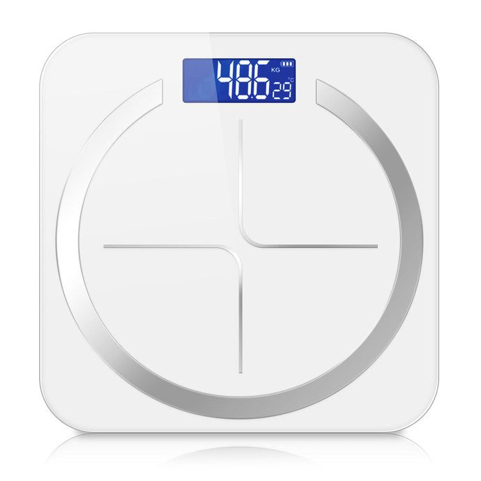 SOGA 180kg Glass LCD Digital Fitness Weight Bathroom Body Electronic Scales White - ZOES Kitchen