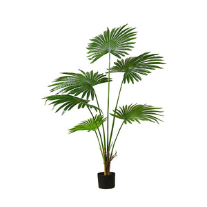 SOGA 120cm Artificial Natural Green Fan Palm Tree Fake Tropical Indoor Plant Home Office Decor - ZOES Kitchen