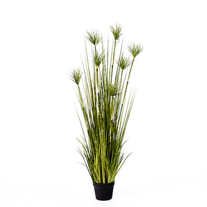 SOGA 150cm Green Artificial Indoor Potted Papyrus Plant Tree Fake Simulation Decorative - ZOES Kitchen
