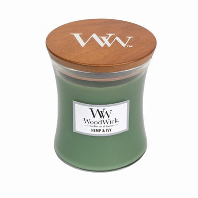 WoodWick Candle Medium 275g - Hemp & Ivy - ZOES Kitchen