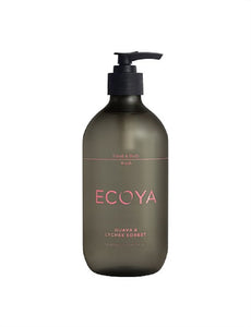 Ecoya Hand & Body Wash 450ml - Guava & Lychee - ZOES Kitchen