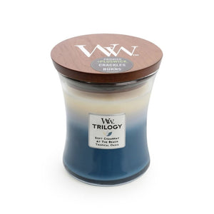 WoodWick Candle Medium Trilogy 275g - Beachfront Cottage - ZOES Kitchen