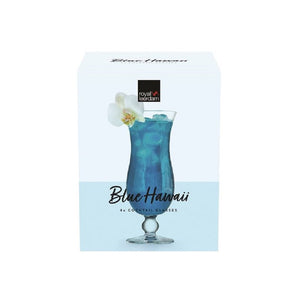 Royal Leerdam Blue Hawaii Glass Set 4 440ml - ZOES Kitchen