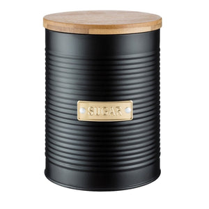 Typhoon Sugar Canister 1.4l Black - ZOES Kitchen